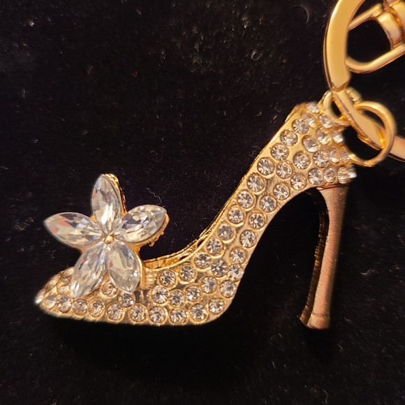 👠High Heel Crystal Rhinestone Keychain Pendant - Picture 2 of 10